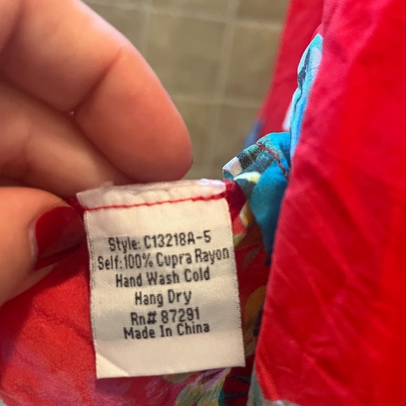 Johnny Was red floral top 🌹 - Picture 3 of 5